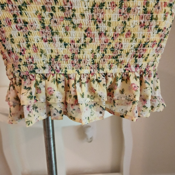 Summer dress cream/ yellow floral - Picture 4 of 10